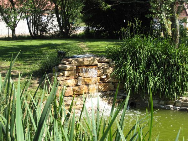 Maçonnerie terrasse bois et pierre à Louhans