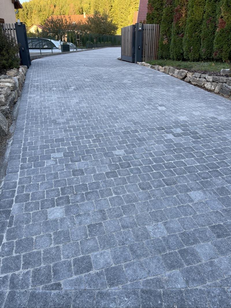 Réfection de cour en pavés Louhans 71