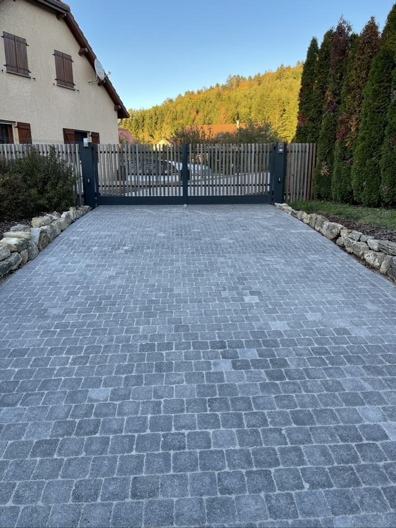Réfection de cour en pavés Louhans 71