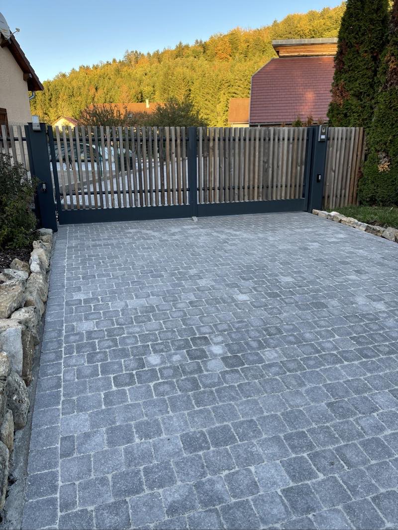 Réfection de cour en pavés Louhans 71