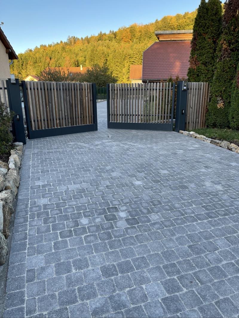 Réfection de cour en pavés Louhans 71