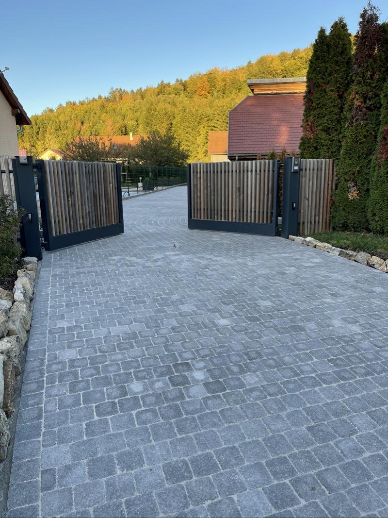 Réfection de cour en pavés Louhans 71