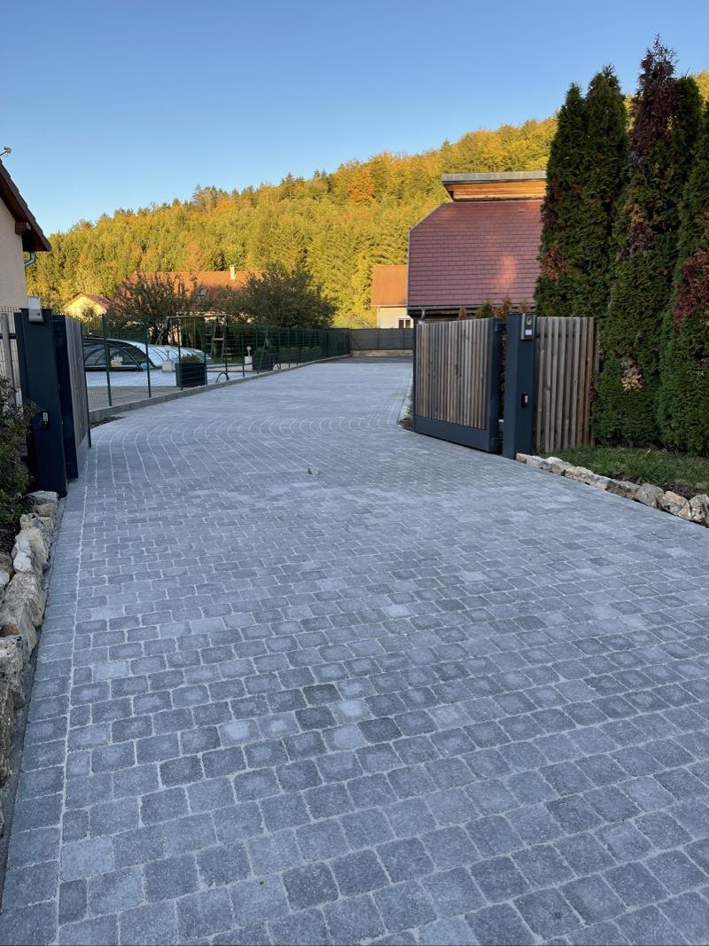 Réfection de cour en pavés Louhans 71