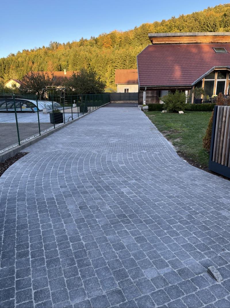 Réfection de cour en pavés Louhans 71